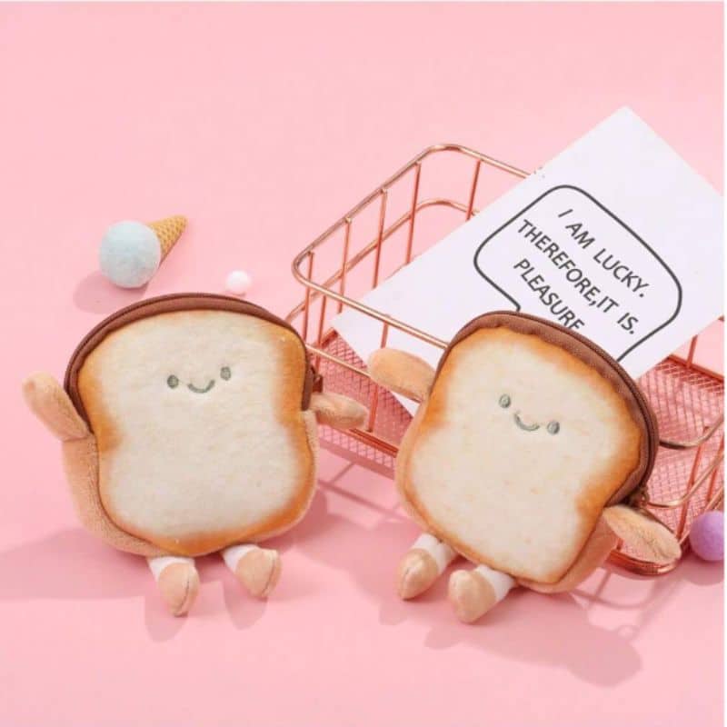 Bread Plush Coin Purse