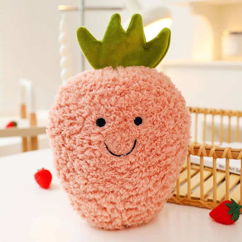 Smiling Strawberry Plush Toy