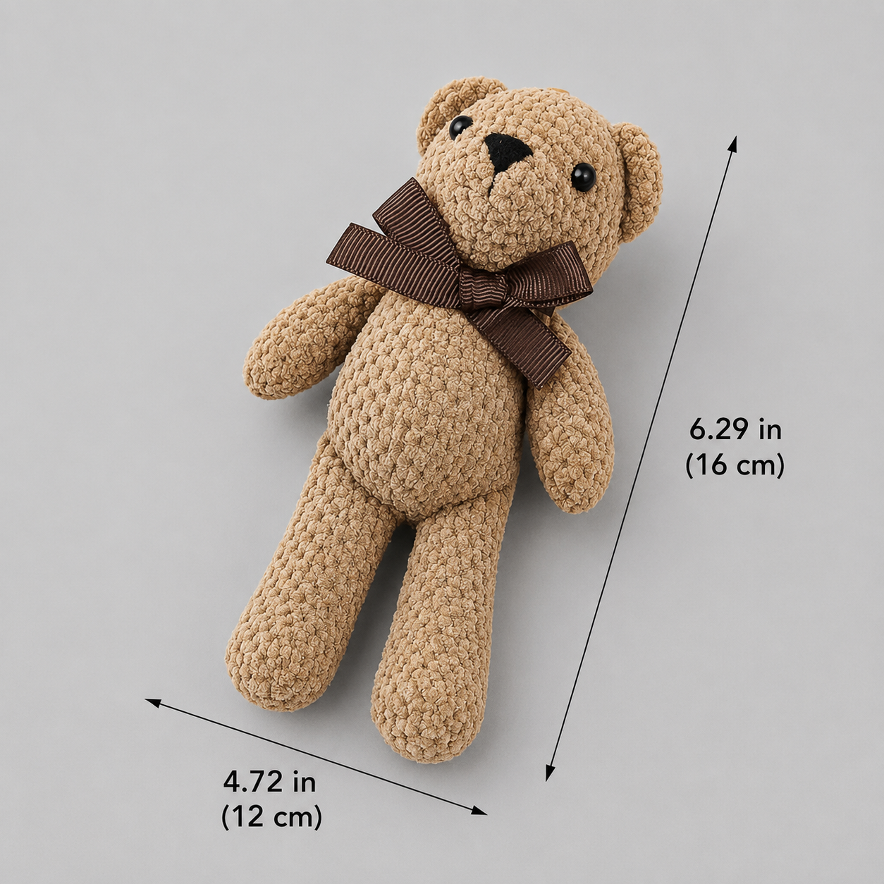 crochet bear plush