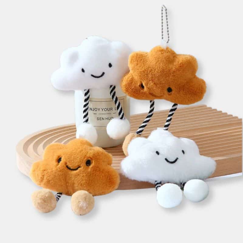 Cloud Plush Keychain