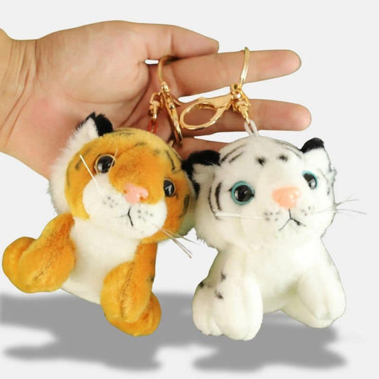 Tiger Plush Keychain