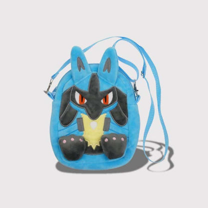 Pokémon Lucario Plush Crossbody Bag