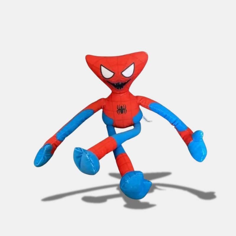 Huggy Wuggy Plush Toy in Spider-Man