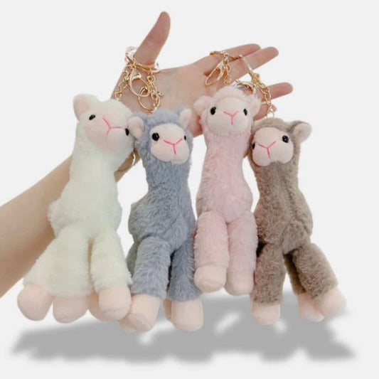 Alpaca Plush Keychain
