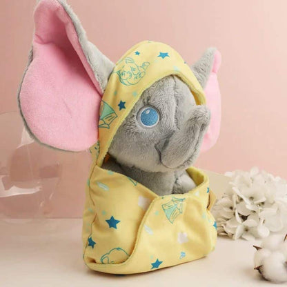 Dumbo Elephant Plush Toy with Yellow Blanket