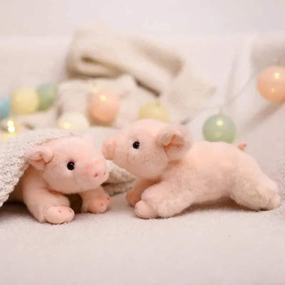 Pig Stuffed Animal - Lying Down