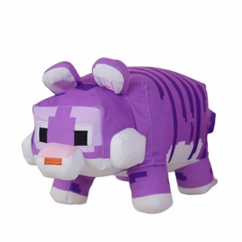 Minecraft Tiger Plush Toy - Purple