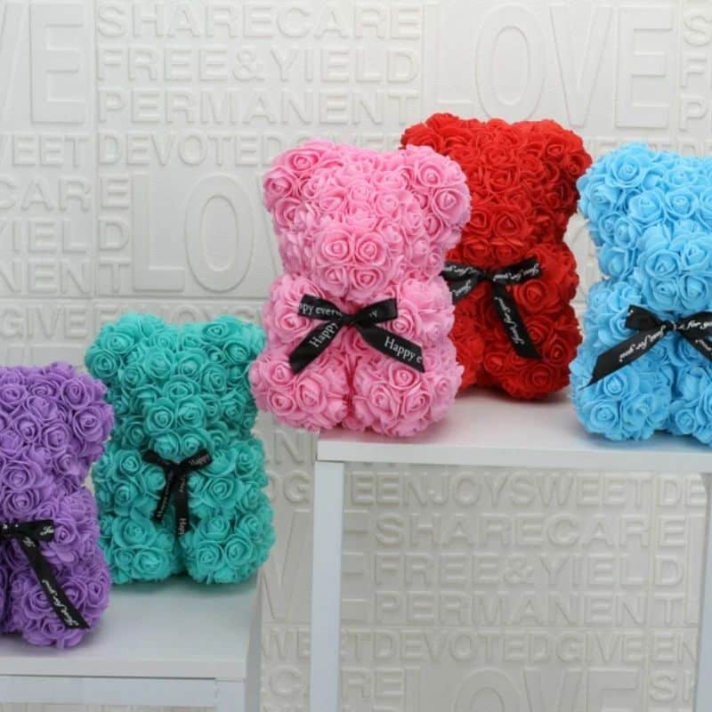 Decorative Rose Bear