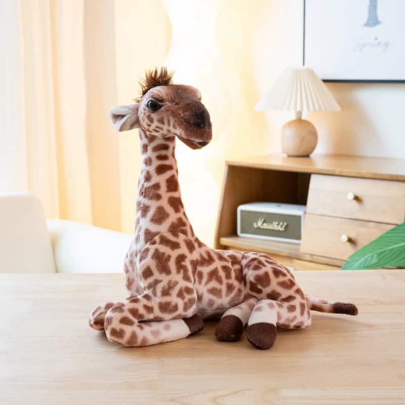 Giraffe Stuffed Animal - Lying Down