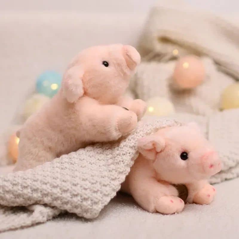 Pig Stuffed Animal - Lying Down