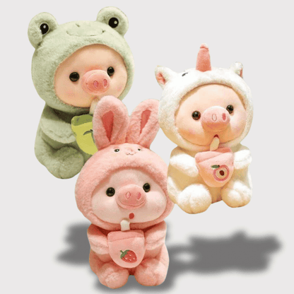Pig Costumed Stuffed Animal