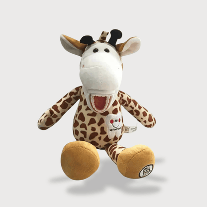 Giraffe Stuffed Animal with Teeth