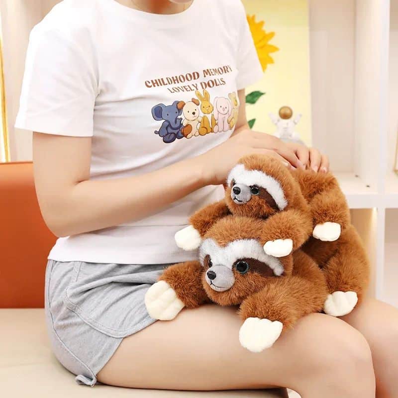 Sloth Stuffed Animal - Lying Down