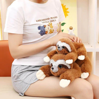 Sloth Stuffed Animal - Lying Down