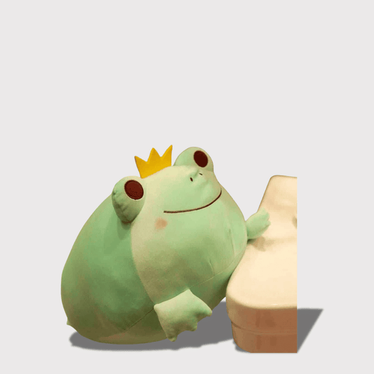 Frog Prince Stuffed Animal - Green