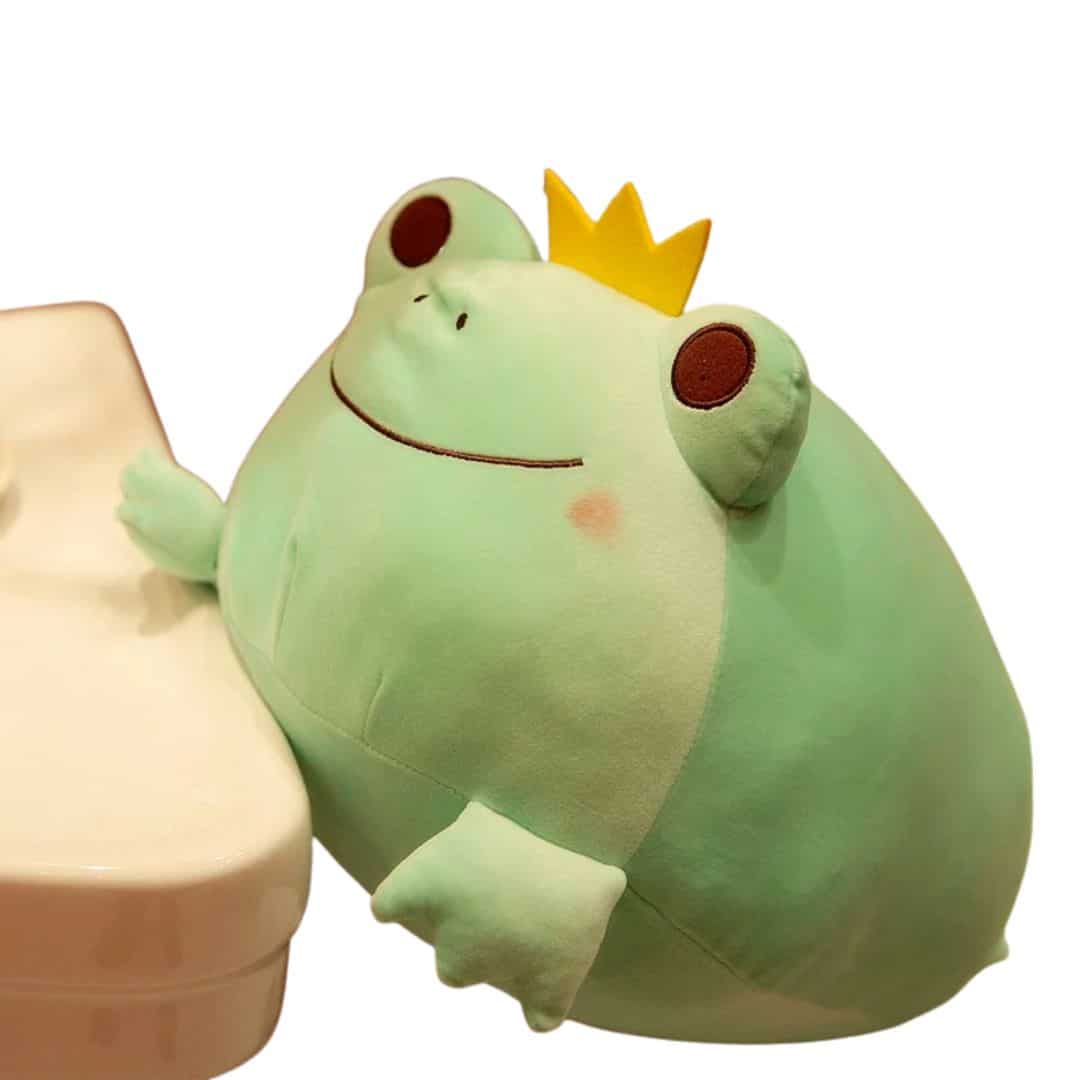 Frog Prince Stuffed Animal - Green