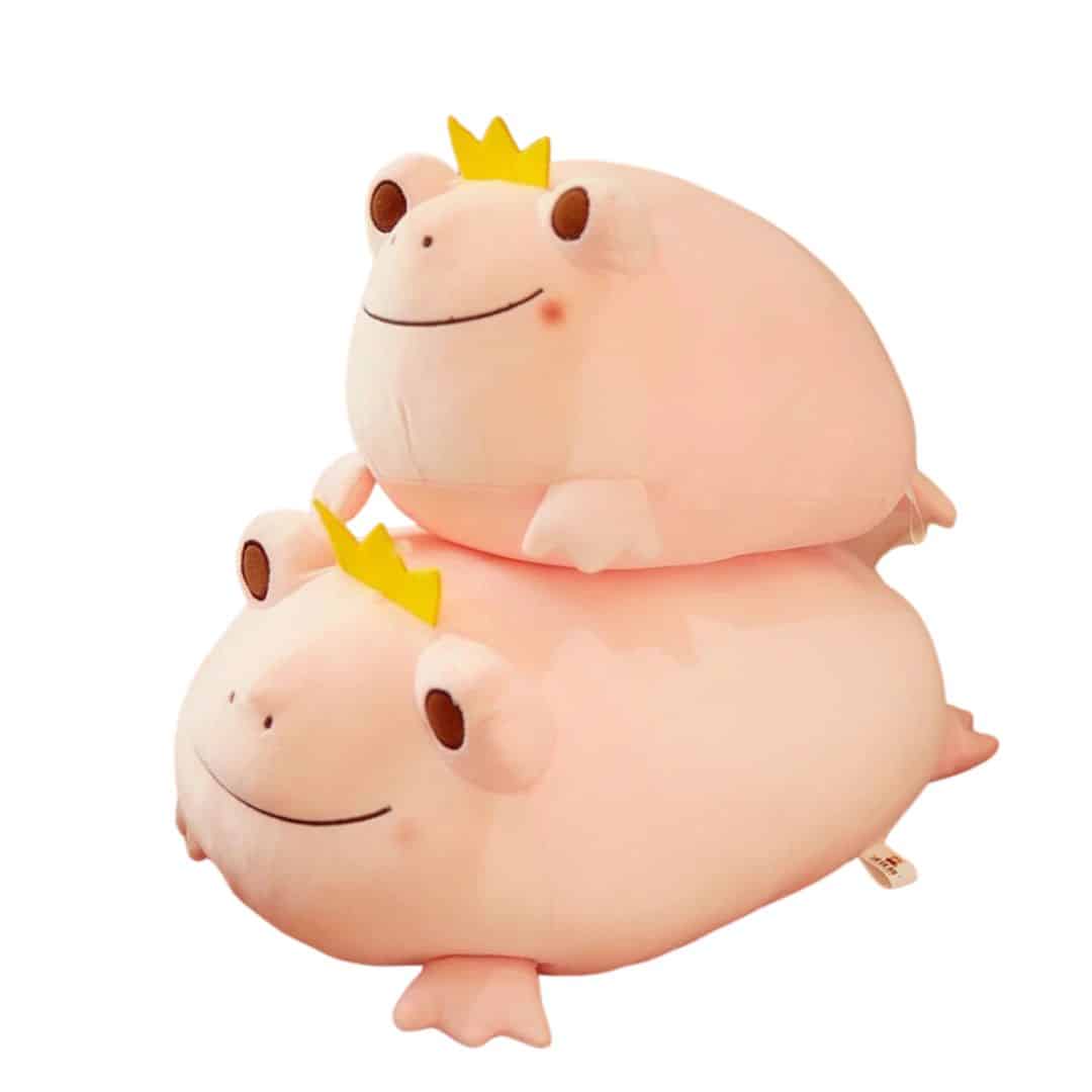Frog Prince Stuffed Animal - Pink