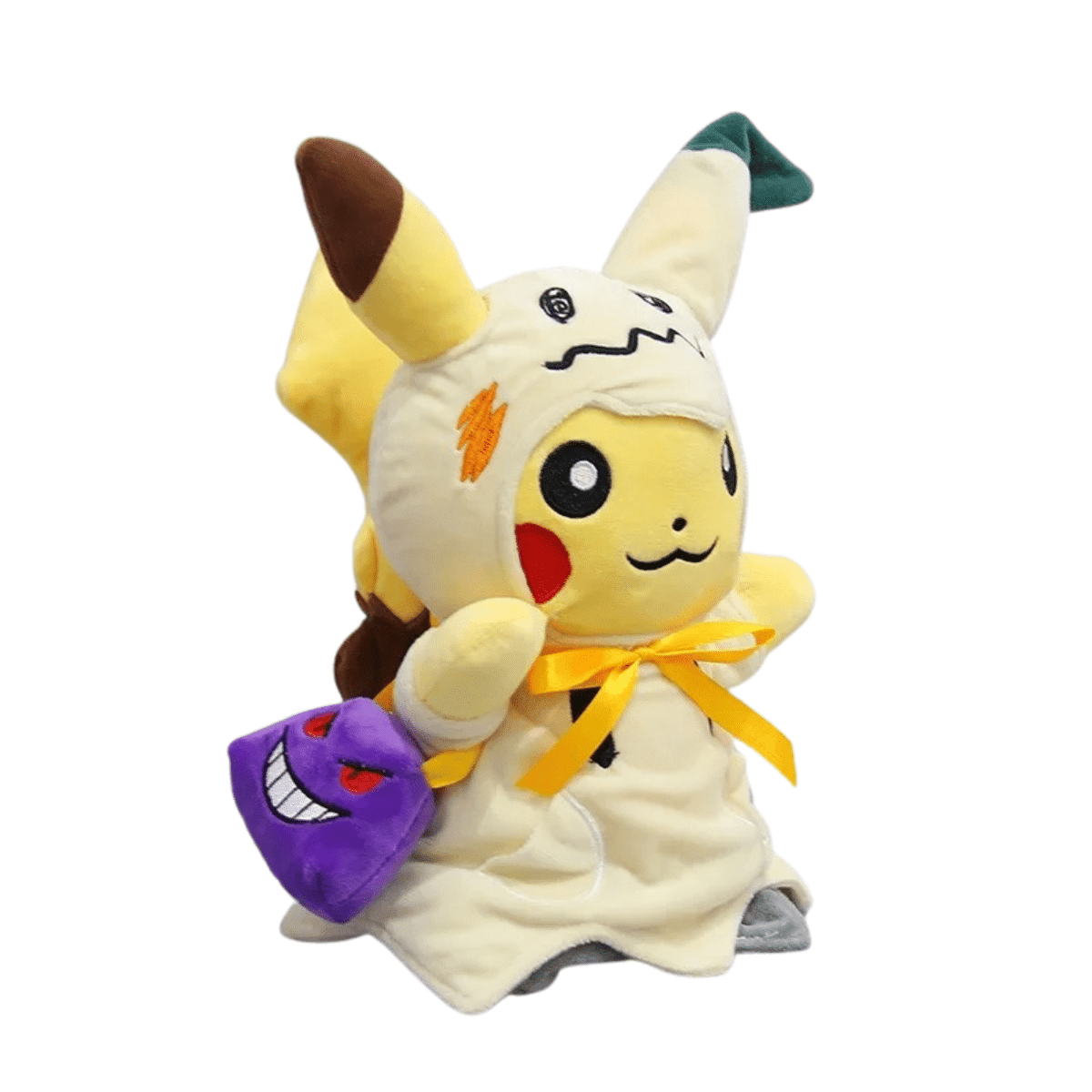 Pikachu Plush Toy in a Mimikyu Costume
