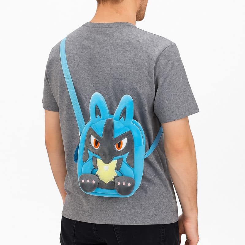 Pokémon Lucario Plush Crossbody Bag
