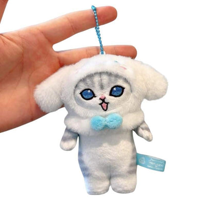 Cat Stuffed Animal in a Cinnamoroll Costume
