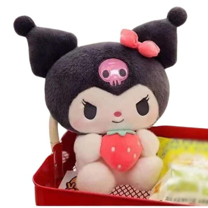 Kuromi Plush Toy with Strawberry