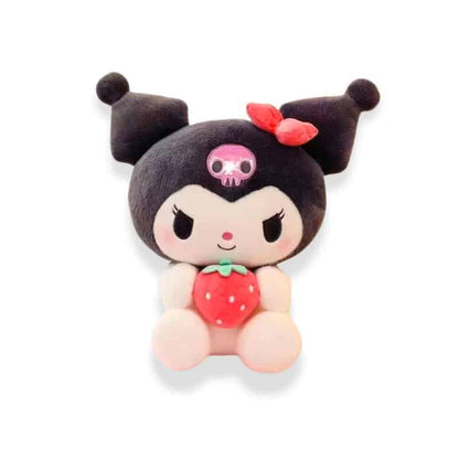 Kuromi Plush Toy with Strawberry