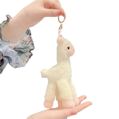 Alpaca Plush Keychain