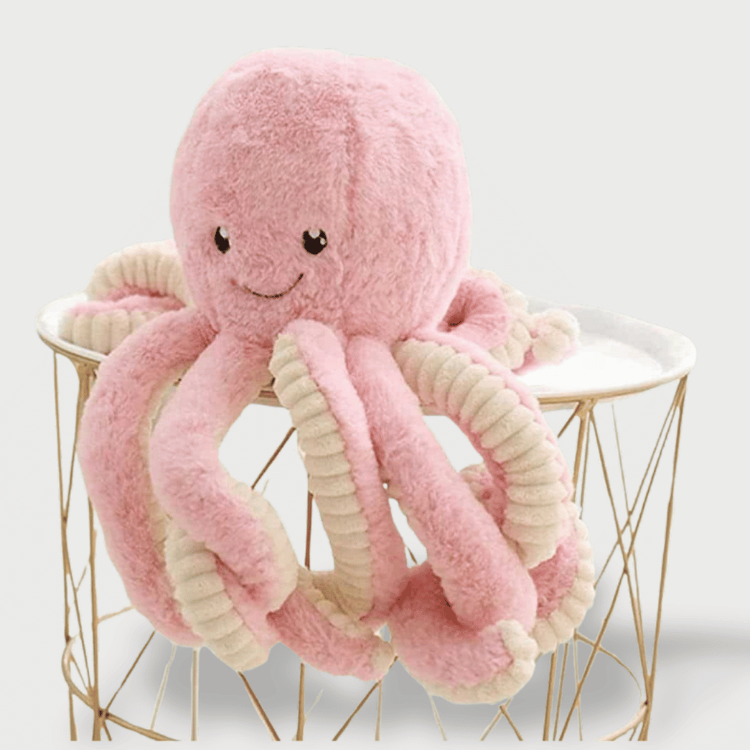 Octopus Stuffed Animal - Pink