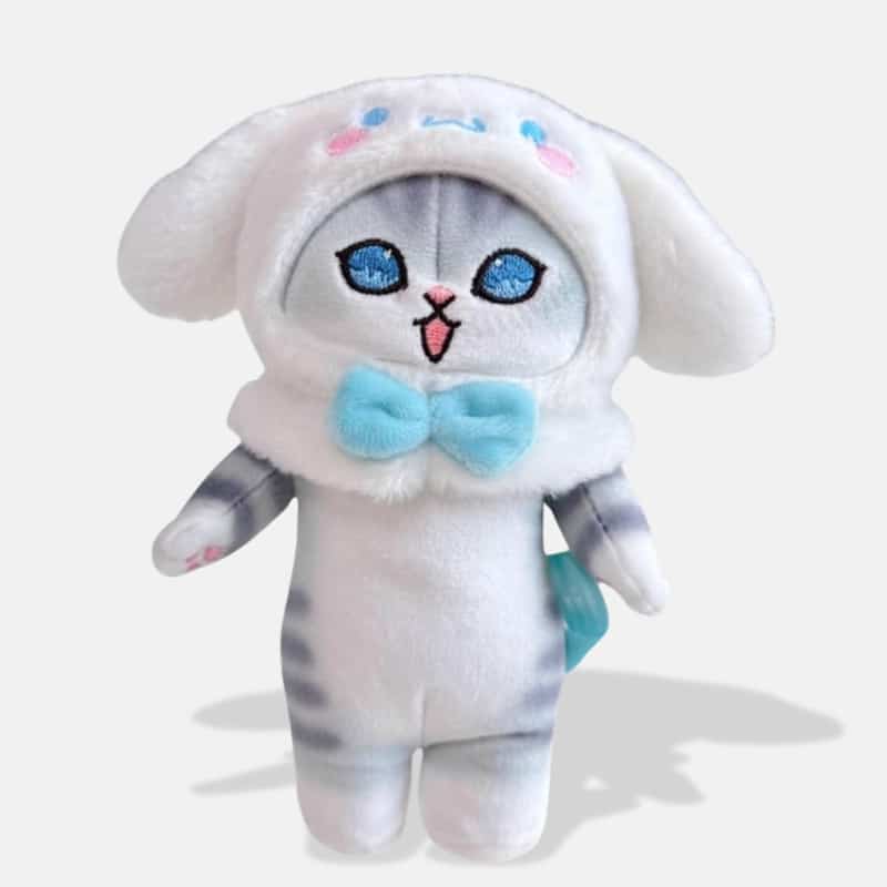 Cat Stuffed Animal in a Cinnamoroll Costume