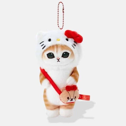 Cat Stuffed Animal in a Hello Kitty Costume