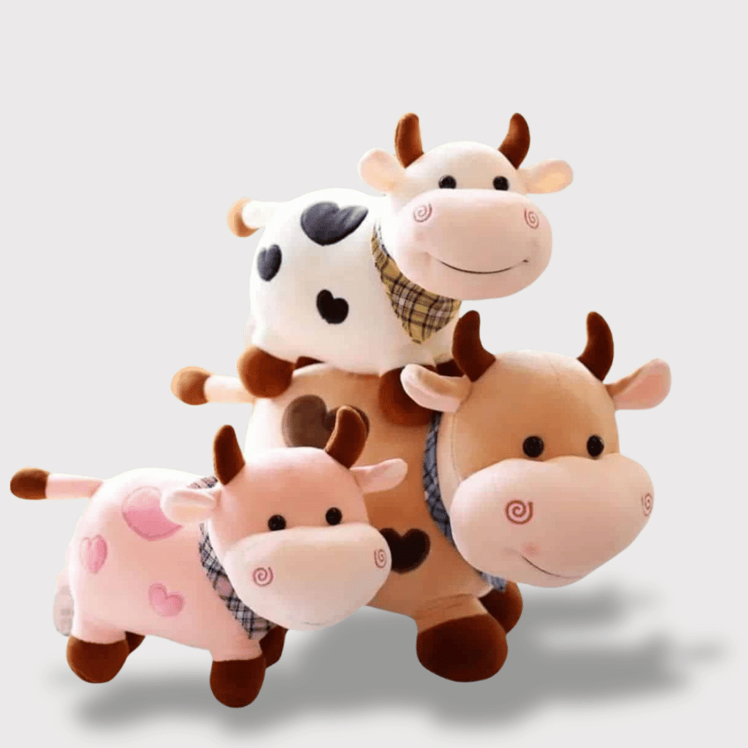 Cow Stuffed Animal - Smiling