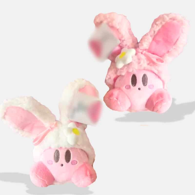 Kirby Plush Toy in a Bunny Costume