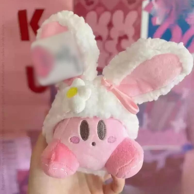 Kirby Plush Toy in a Bunny Costume