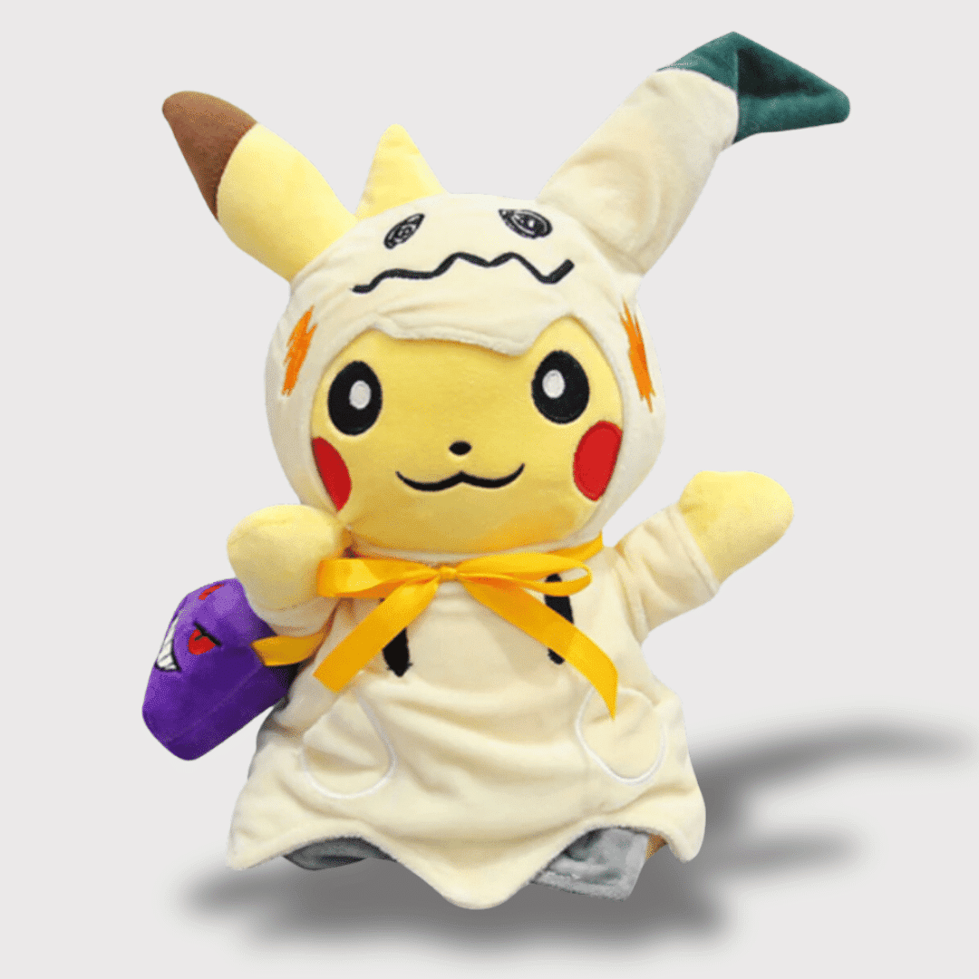 Pikachu Plush Toy in a Mimikyu Costume