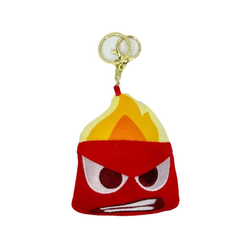 Inside Out Anger Plush Keychain