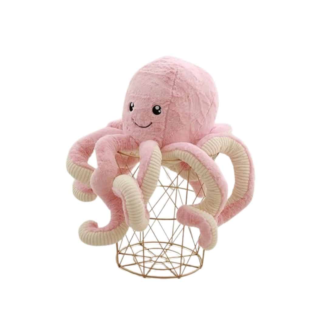 Octopus Stuffed Animal - Pink