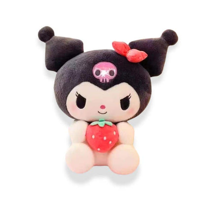 Kuromi Plush Toy with Strawberry