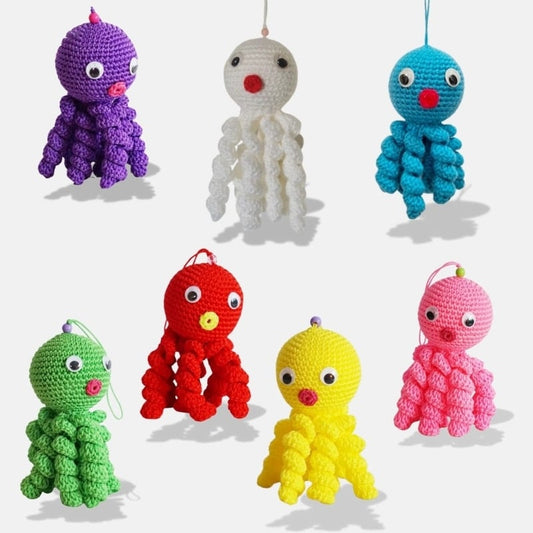 Knitted Octopus Stuffed Animal