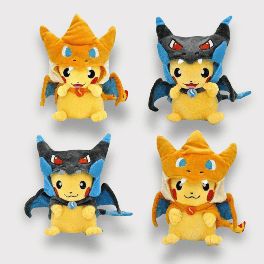 Pokémon Pikachu Plush Toy in a Charizard Costume
