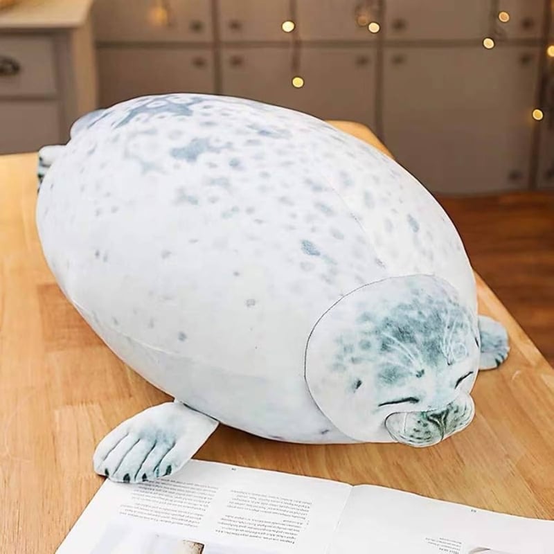 Seal Stuffed Animal - Lying Down