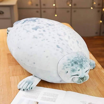 Seal Stuffed Animal - Lying Down
