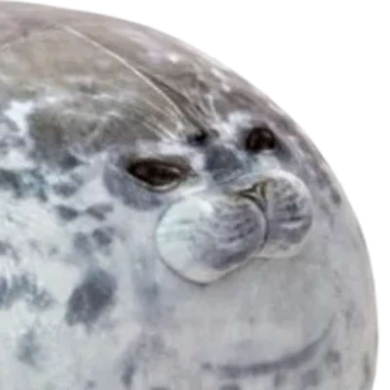Seal Stuffed Animal - Lying Down