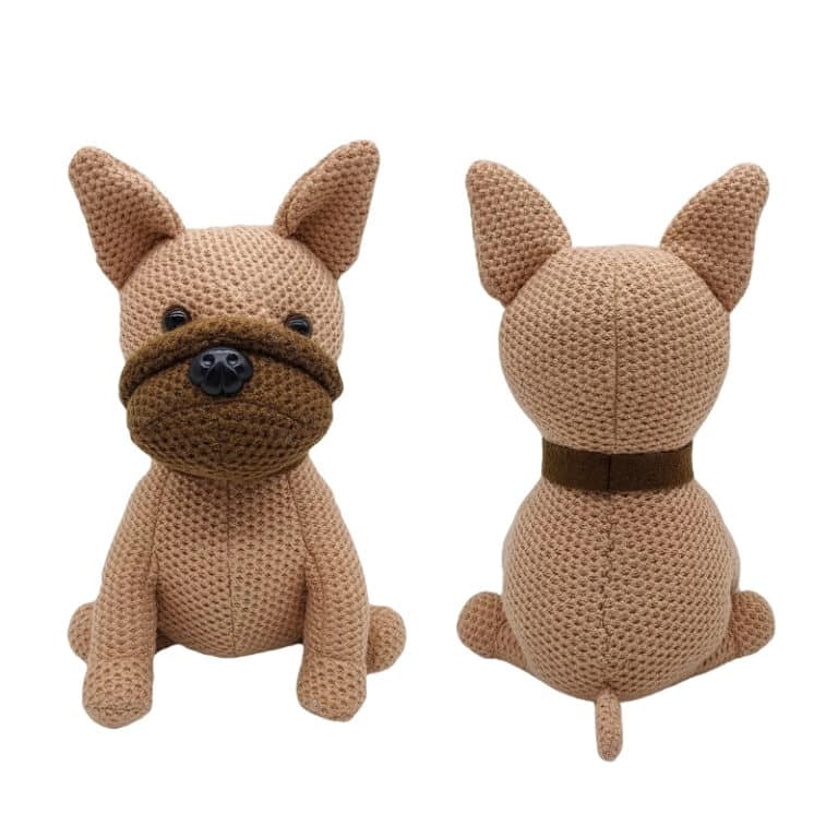Knitted Dog Stuffed Animal
