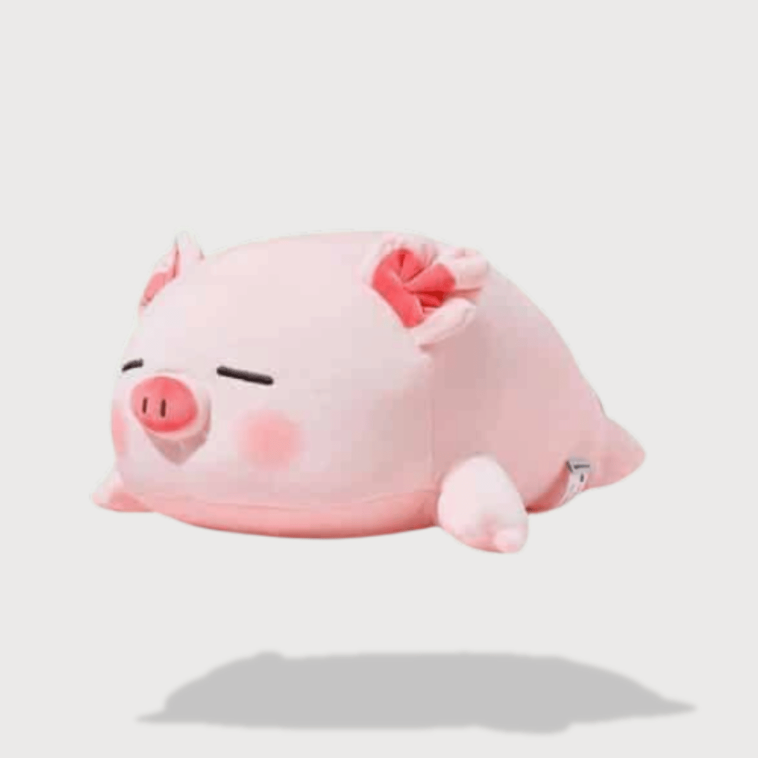 Pig Stuffed Animal - Sleeping Pink
