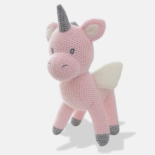 Knitted Unicorn Stuffed Animal