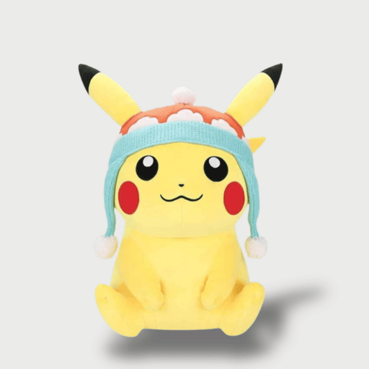 Pikachu Plush Toy with Winter Hat