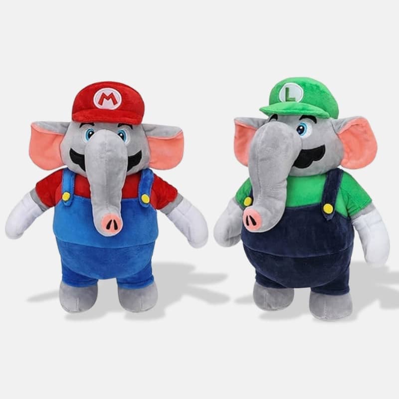Super Mario Elephant Mario and Luigi Plush Toys