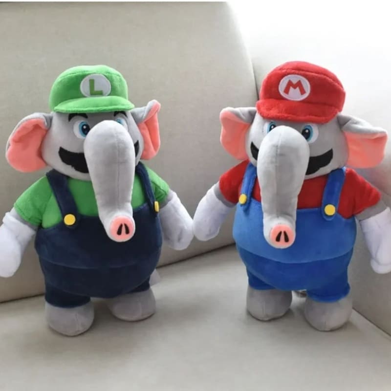Super Mario Elephant Mario and Luigi Plush Toys
