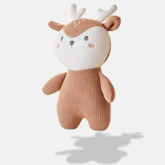 Knitted Deer Stuffed Animal