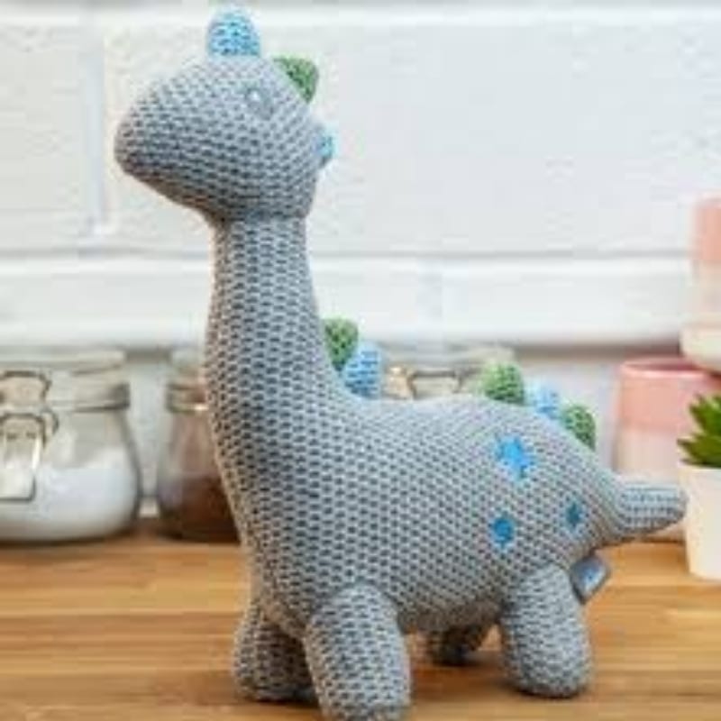Knitted Dinosaur Stuffed Animal